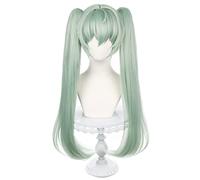 Cosplay Wig Peluca de anime for Zenless Zone Zero Corin Wickes, peluca de cosplay, doble cola de caballo, peluca larga verde, disfraz de Halloween, for Halloween, fiesta de disfraces, espectáculo de a