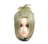 Cosplay Wig Peluca de Anime Gintama Cosplay Tsukuyo peluca, peluca corta amarilla de lino, disfraz de peluca de Halloween, for Halloween, fiesta de disfraces, espectáculo de Anime, evento de Cosplay,