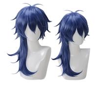 Cosplay Wig Peluca de anime Hypnosis Mic Division Rap Battle Cosplay Dice Arisugawa Peluca, Peluca azul larga, Disfraz Peluca de Halloween, for Halloween, Fiesta de disfraces, Espectáculo de anime, Ev