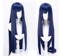 Cosplay Wig Peluca de anime Hypnosis Mic Division Rap Battle Cosplay Otome Tohoten Peluca, Peluca azul larga y recta, Disfraz Peluca de Halloween, for Halloween, Fiesta de disfraces, Espectáculo de an