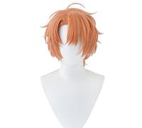 Cosplay Wig Peluca de Anime IDOLiSH7 Cosplay Mitsuki Izumi peluca, peluca naranja corta, disfraz de peluca de Halloween, for Halloween, fiesta de disfraces, espectáculo de Anime, evento de Cosplay, co