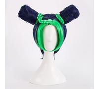 Cosplay Wig Peluca de anime JoJo's Bizarre Adventure Cosplay Jolyne Cujoh Peluca, Peluca azul, Disfraz Peluca de Halloween, for Halloween, Fiesta de disfraces, Espectáculo de anime, Evento de cosplay,