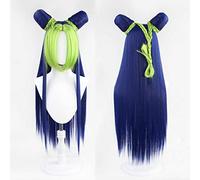 Cosplay Wig Peluca de anime JoJo's Bizarre Adventure Cosplay Jolyne Cujoh Peluca, Peluca azul, Disfraz Peluca de Halloween, for Halloween, Fiesta de disfraces, Espectáculo de anime, Evento de cosplay,