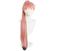 Cosplay Wig Peluca de anime Jujutsu Kaisen Cosplay Itadori Yuji Peluca,Pink Ombre Black Peluca,Disfraz Peluca de Halloween,Para Halloween,Fiesta de disfraces,Show de anime,Evento de cosplay,Conciertos
