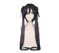 Cosplay Wig ¡Peluca de Anime K-on!Cosplay Nakano Azusa peluca, peluca larga negra, disfraz de Halloween peluca, for Halloween, fiesta de disfraces, espectáculo de anime, evento de cosplay, conciertos