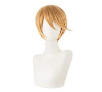 Cosplay Wig Peluca de anime Kaguya-sama: Love Is War Cosplay Miyuki Shirogane Peluca, Peluca amarilla corta, Disfraz Peluca de Halloween, for Halloween, Fiesta de disfraces, Espectáculo de anime, Even
