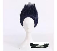 Cosplay Wig Peluca de anime Kisame Hoshigaki Peluca, Peluca corta, Disfraz Peluca de Halloween, for Halloween, Fiesta de disfraces, Espectáculo de anime, Evento de cosplay, Conciertos (Tamaño: Estilo