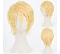Cosplay Wig Peluca de anime Kuroko no Basuke Cosplay Ryota Kise Peluca, Peluca rubia corta, Disfraz Peluca de Halloween, for Halloween, Fiesta de disfraces, Espectáculo de anime, Evento de cosplay, Co
