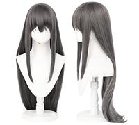 Cosplay Wig Peluca de anime Rascal no sueña con Bunny Girl Senpai Cosplay Sakurajima Mai Peluca, Peluca larga gris, Disfraz Peluca de Halloween, for Halloween, Fiesta de disfraces, Espectáculo de anim