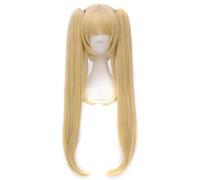 Cosplay Wig Peluca de anime Saekano Cosplay Eriri Spencer Sawamura Peluca, 2 colas de caballo Peluca rubia larga, Disfraz Peluca de Halloween, for Halloween, Fiesta de disfraces, Espectáculo de anime,
