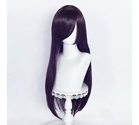 Cosplay Wig Peluca de anime Saekano Cosplay Utaha Kasumigaoka Peluca, Peluca morada larga y recta, Disfraz Peluca de Halloween, for Halloween, Fiesta de disfraces, Espectáculo de anime, Evento de cosp