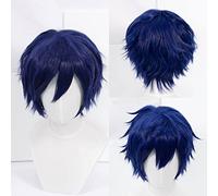 Cosplay Wig ¡Peluca de Anime Shugo Chara!Peluca de Cosplay Tsukiyomi Ikuto, peluca azul corta, peluca de disfraz de Halloween, for Halloween, fiesta de disfraces, espectáculo de Anime, evento de Cospl