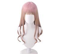 Cosplay Wig Peluca de anime SSSS.DYNAZENON Cosplay Yume Minami Peluca, Peluca larga y rizada, Disfraz Peluca de Halloween, for Halloween, Fiesta de disfraces, Espectáculo de anime, Evento de cosplay,