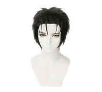 Cosplay Wig Peluca de anime Steins Gate Cosplay Okabe Rintarou Peluca, Peluca negra corta, Disfraz Peluca de Halloween, for Halloween, Fiesta de disfraces, Espectáculo de anime, Evento de cosplay, Con
