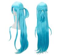 Cosplay Wig Peluca de anime Sword Art Online Cosplay Asuna Peluca, Peluca azul larga, Disfraz Peluca de Halloween, for Halloween, Fiesta de disfraces, Espectáculo de anime, Evento de cosplay, Conciert