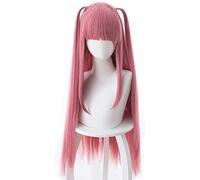 Cosplay Wig Peluca de anime The Quintessential Quintillizos Cosplay Nino Nakano Peluca, Peluca rosa larga y recta, Disfraz Peluca de Halloween, for Halloween, Fiesta de disfraces, Espectáculo de anime