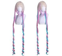 Cosplay Wig Peluca de anime Tian Guan Ci Fu Cosplay Xie Lian Peluca,Beige Rosa Azul Peluca rizada larga,Disfraz Peluca de Halloween,Para Halloween,Fiesta de disfraces,Show de anime,Evento de cosplay,C