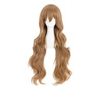 Cosplay Wig Peluca de anime Toradora Cosplay Aisaka Taiga Peluca, Peluca marrón rizada larga ondulada, Disfraz Peluca de Halloween, for Halloween, Fiesta de disfraces, Espectáculo de anime, Evento de