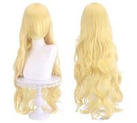 Cosplay Wig Peluca de anime Touhou Project Cosplay Yakumo Yukari Peluca, Peluca rubia larga y rizada, Disfraz Peluca de Halloween, for Halloween, Fiesta de disfraces, Espectáculo de anime, Evento de c