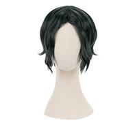 Cosplay Wig Peluca de anime Twisted Wonderland Cosplay Dire Crowley Peluca, Peluca corta verde oscuro, Disfraz Peluca de Halloween, for Halloween, Fiesta de disfraces, Espectáculo de anime, Evento de