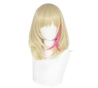 Cosplay Wig Peluca de Anime Wonder Egg Priority Cosplay Rika Kawai peluca, rubia con peluca de Bob rosa, disfraz de Halloween, for Halloween, fiesta de disfraces, espectáculo de anime, evento de cospl
