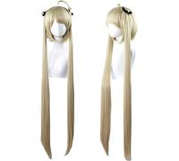 Cosplay Wig Peluca de anime Yosuga no Sora Cosplay Sora Kasugano Peluca, 2 colas de caballo Peluca larga, Disfraz Peluca de Halloween, for Halloween, Fiesta de disfraces, Espectáculo de anime, Evento