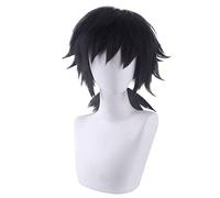 Cosplay Wig Peluca de Cosplay de Anime for Pelucas de Pelo sintético Demon Slayer Hair con Gorro de Peluca Gratis