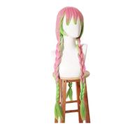 Cosplay Wig Peluca de Cosplay de Anime for Pelucas de Pelo sintético Demon Slayer Hair con Gorro de Peluca Gratis