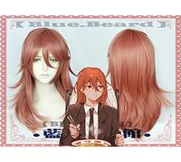 Cosplay Wig Peluca de Cosplay de Anime, Peluca de Cosplay de Anime Chainsaw Man Angel Devil, Peluca de Pelo de Fibra Resistente al Calor Naranja de 50cm de Largo for Juego de rol