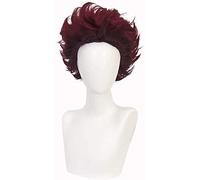 Cosplay Wig Peluca de cosplay de anime, peluca Demon Slayer, mujeres, niñas, hombres, niños, pelo largo y corto, negro, azul, rojo, amarillo, blanco, peluca con gorro de peluca, for Halloween, fiesta,