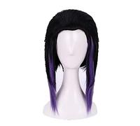 Cosplay Wig Peluca for Kimetsu no Yaiba Kochou Shinobu, peluca de Cosplay, peluca de pelo sintético resistente al calor, gorro de peluca y horquilla de mariposa, solo peluca ( Color : WigOnly )