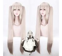 Cosplay Wig Peluca for Marie Antoinette Cos Peluca Cremoso Gris Dorado Peluca + Gorro de peluca