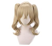Cosplay Wig Sueño de explosión de peluca de anime.Cosplay Arisa Ichigaya peluca, 2 colas de caballo peluca marrón, disfraz de Halloween peluca, for Halloween, fiesta de disfraces, espectáculo de anime