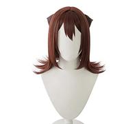 Cosplay Wig Sueño de explosión de peluca de anime.Cosplay Toyama Kasumi peluca, marrón rojo peluca rizada corta, disfraz de Halloween peluca, for Halloween, fiesta de disfraces, espectáculo de anime,