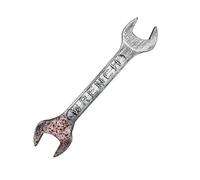 Cosplay Wrench, Fake Spanner Prop, Halloween Tool Accessory, Lightweight Safe Material, Realistic Look Design, Haunted House Party, 17.72x4.72x1.38 Inches Gray 1 Piece