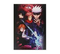 CosplayStudio Cuadro de pared de alta calidad de Jujutsu Kaisen sobre placa de espuma dura, póster de 30 x 42 cm, diseño: club ocultural