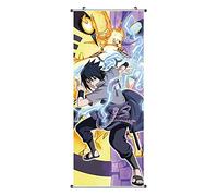 CosplayStudio Cuadro enrollable de Naruto con diseño de cacemono de tela, 100 x 40 cm, Bijuu Moodo, diseño: Sasuke Uchiha