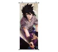 CosplayStudio Cuadro enrollable de Naruto grande de tela, 100 x 40 cm, diseño: Sasuke Uchiha