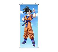 CosplayStudio Cuadro enrollable grande de Dragon Ball | Kakemono de tela | Póster 100 x 40 cm | Diseño: Son Goku