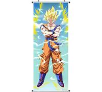 CosplayStudio Cuadro enrollable grande de Dragon Ball | Kakemono de tela | Póster 100 x 40 cm | Diseño: Super Saiyan 2