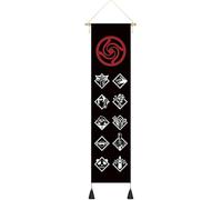CosplayStudio Cuadro enrollable Jujutsu Kaisen de alta calidad | Kakemono 130 x 33 cm | Incluye ganchos | Jujutsu de Yuji, Gojo, Panda, etc.