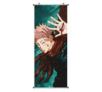 CosplayStudio Póster grande de Jujutsu Kaisen | Kakemono de tela | Póster 100 x 40 cm | Diseño: Yuji Itadori