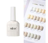 Cosplus - Milan 12 Color Nail Gel Set Cream Mousse 04 - 12 pcs x 1 set
