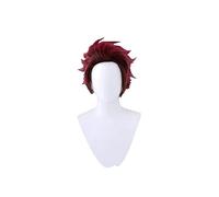 Cosroad Nezuko Tanjirou Kamado Wigs Kimetsu no Yaiba Cosplay Wigs Zenitsu Agatsuma Golden Short Hair