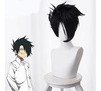 Cosroad The Promised Neverland Ray Emma Norman Cosplay Pelucas Hombres Mujeres Amarillo Blanco Negro Peluca Talla Única B