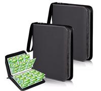 Cosrogo Archivador de tarjetas, 9 bolsillos con capacidad para 900 tarjetas, 50 hojas, impermeable y resistente a la abrasión, clip en superficie de poliuretano, colección de archivos de colección de