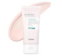 COSRX Aloe 54.2 Aqua Tone-up Protector solar SPF 50, Protector solar teñido hidratante para pieles sensibles, protección UV, no graso, protector solar coreano, cuidado de la piel coreano