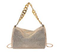 COSSIKA Bolso de axila Hermoso Bolso de axila Brillo para Diamantes de imitación Bolso Cruzado Bolso de Hombro Bolso de Noche Bolso para Fiesta de Disfraces