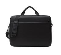 COSSIKA Bolso de hombro Bolsa para portátil Bolsa de 15.6 17 pulgadas para estuche con correas Bolsa para computadora portátil Protección a prueba de golpes B, Negro , Come mostrato nella foto