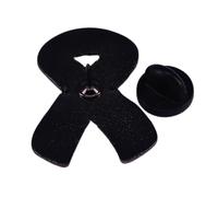 COSSIKA Broche Pin Cinta blanca Concientización sobre el cáncer de pulmón Broche de esmalte Insignias de metal Broches de solapa para mochilas Accesorios de joyería